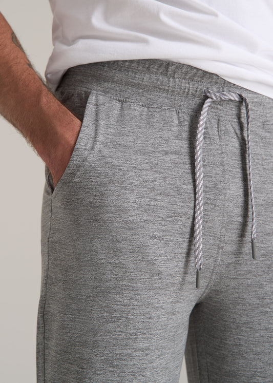 Weekender Stretch Lounge Joggers for Tall Men in Heathered Grey