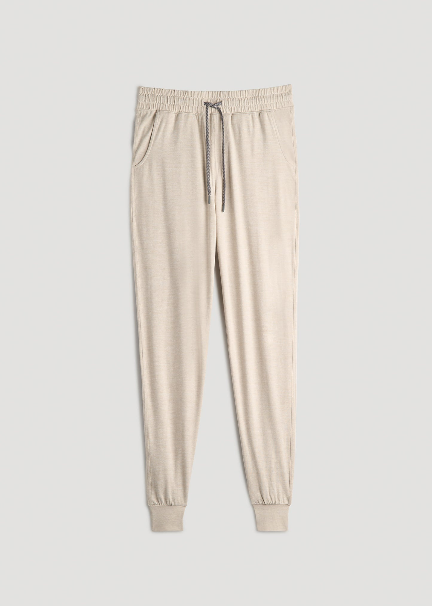 Weekender Stretch Lounge Joggers for Tall Men in Stone Heather