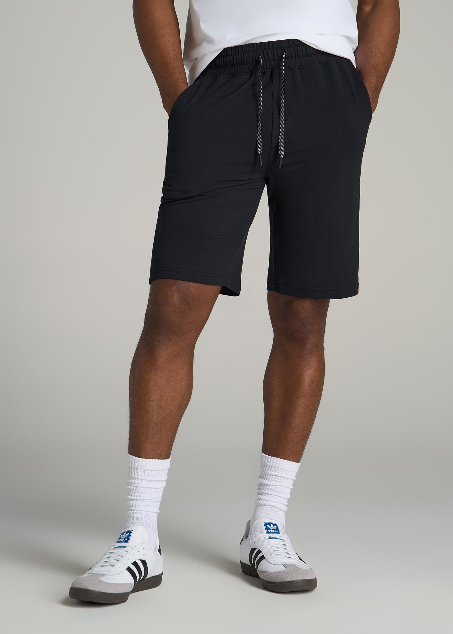 Weekender Stretch Lounge Shorts for Tall Men in Black