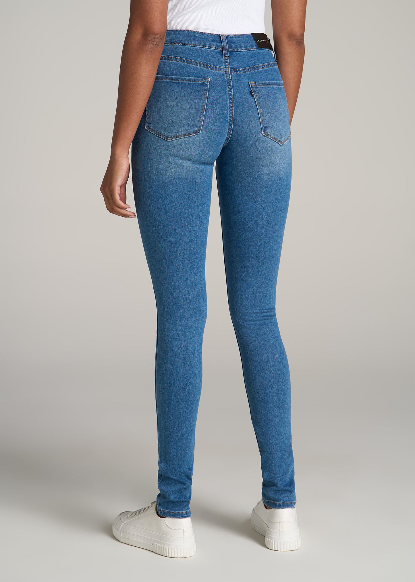 Sarah MID RISE SKINNY Tall Women's Jean in Bright Mid Blue