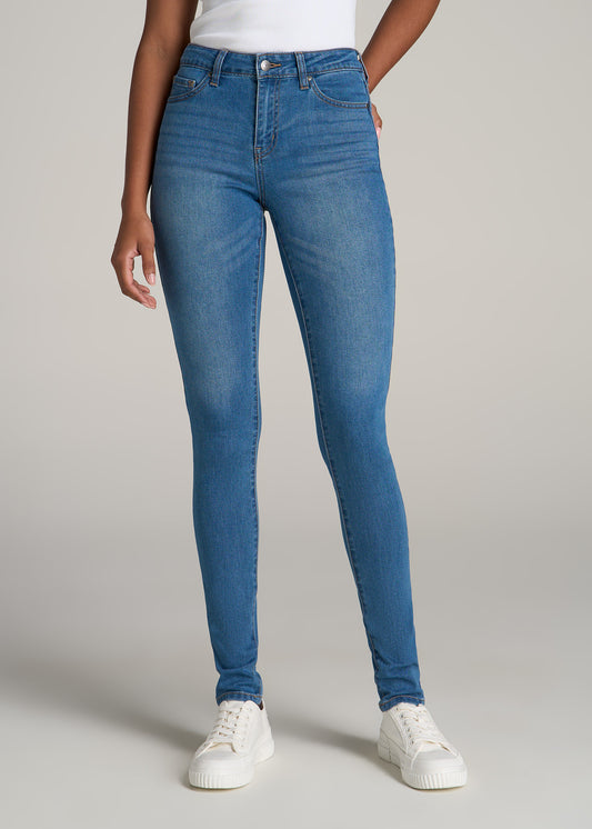 Sarah MID RISE SKINNY Tall Women's Jean in Bright Mid Blue