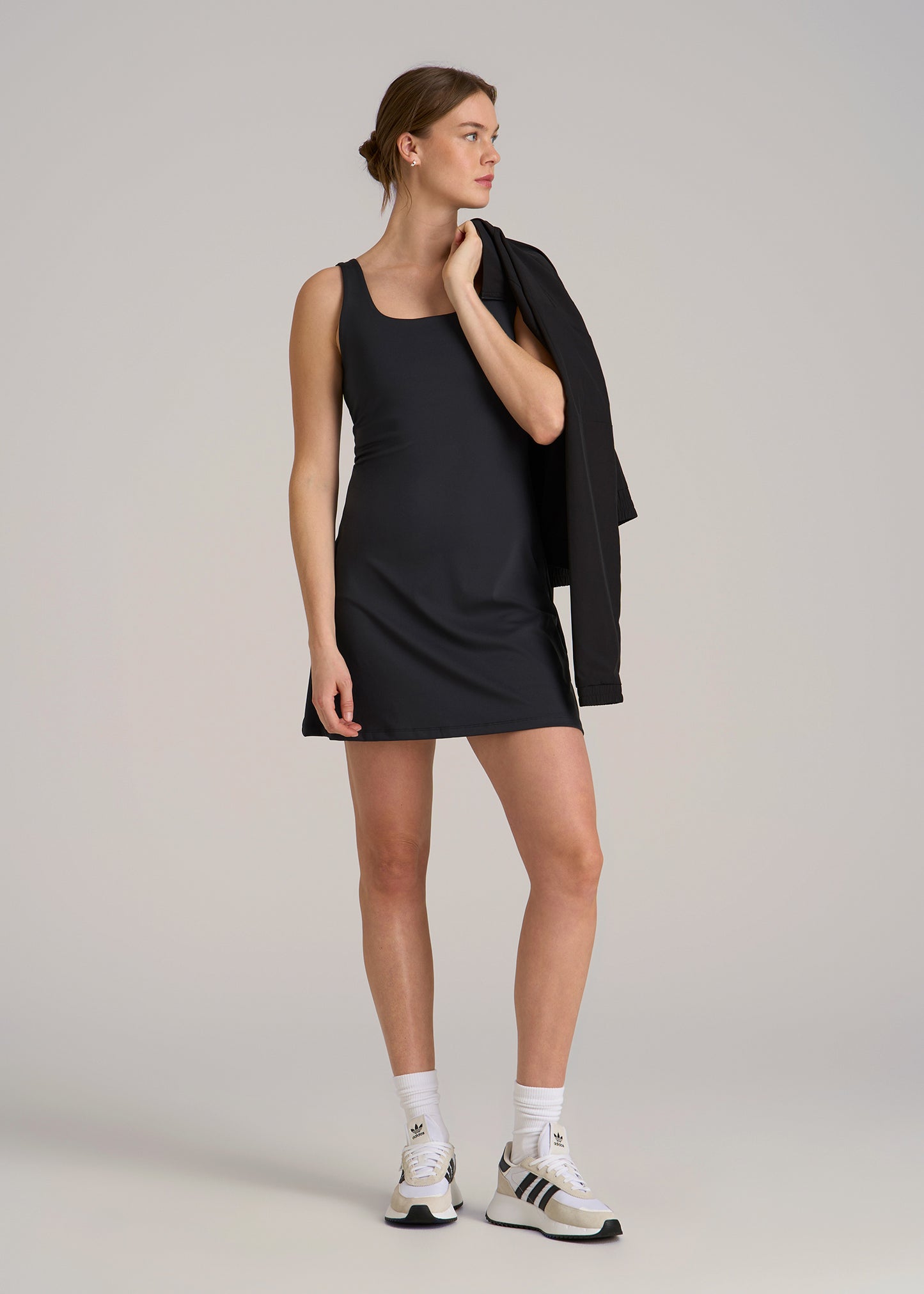 Active Dress with Shorts for Tall Women in Black