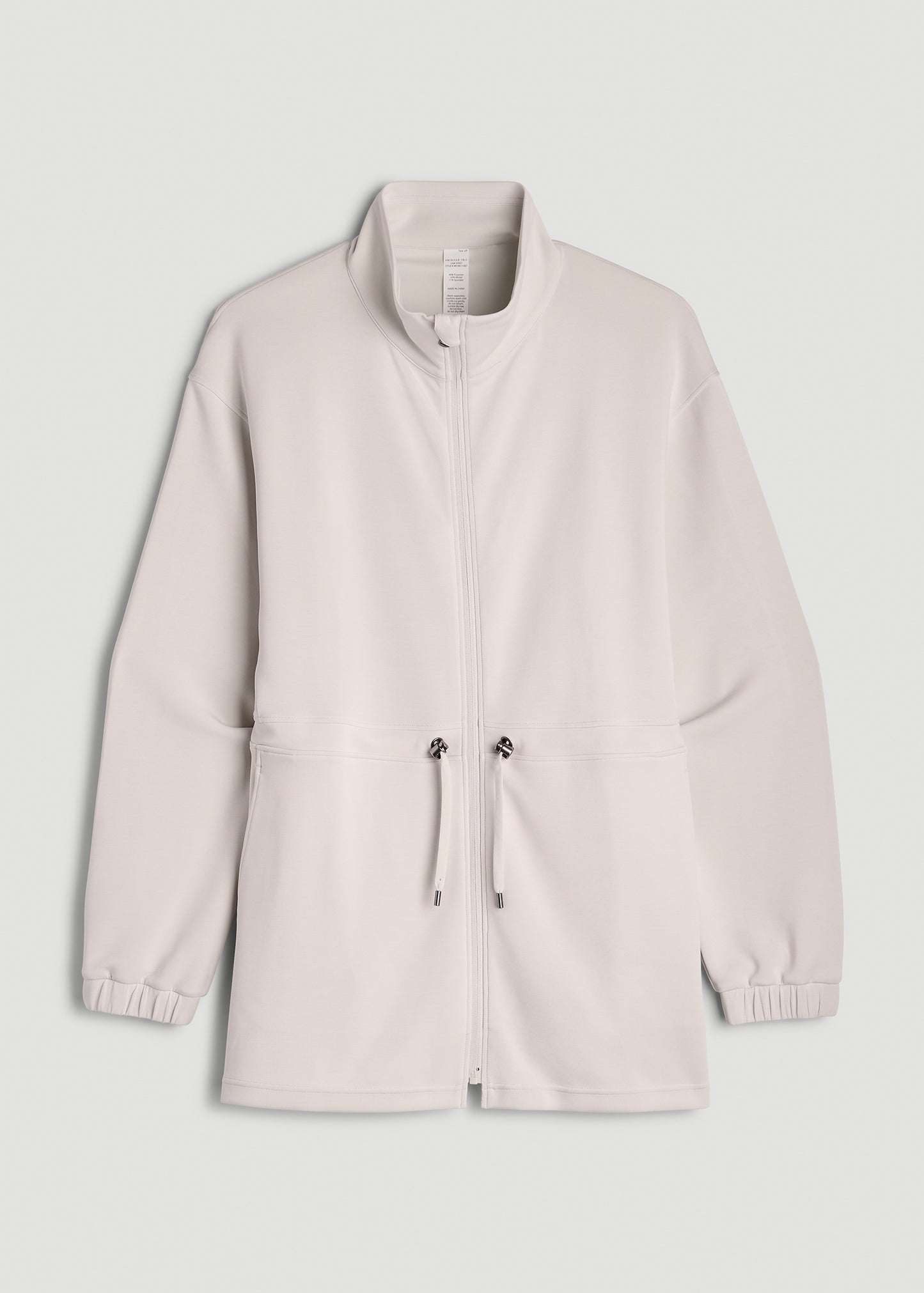 Soft Motion Cinch Waist Jacket for Tall Women in Pearl