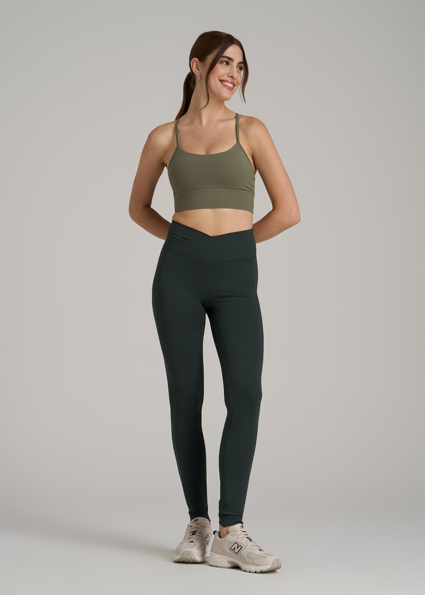 Balance Cross Over Leggings for Tall Women in Pine Grove