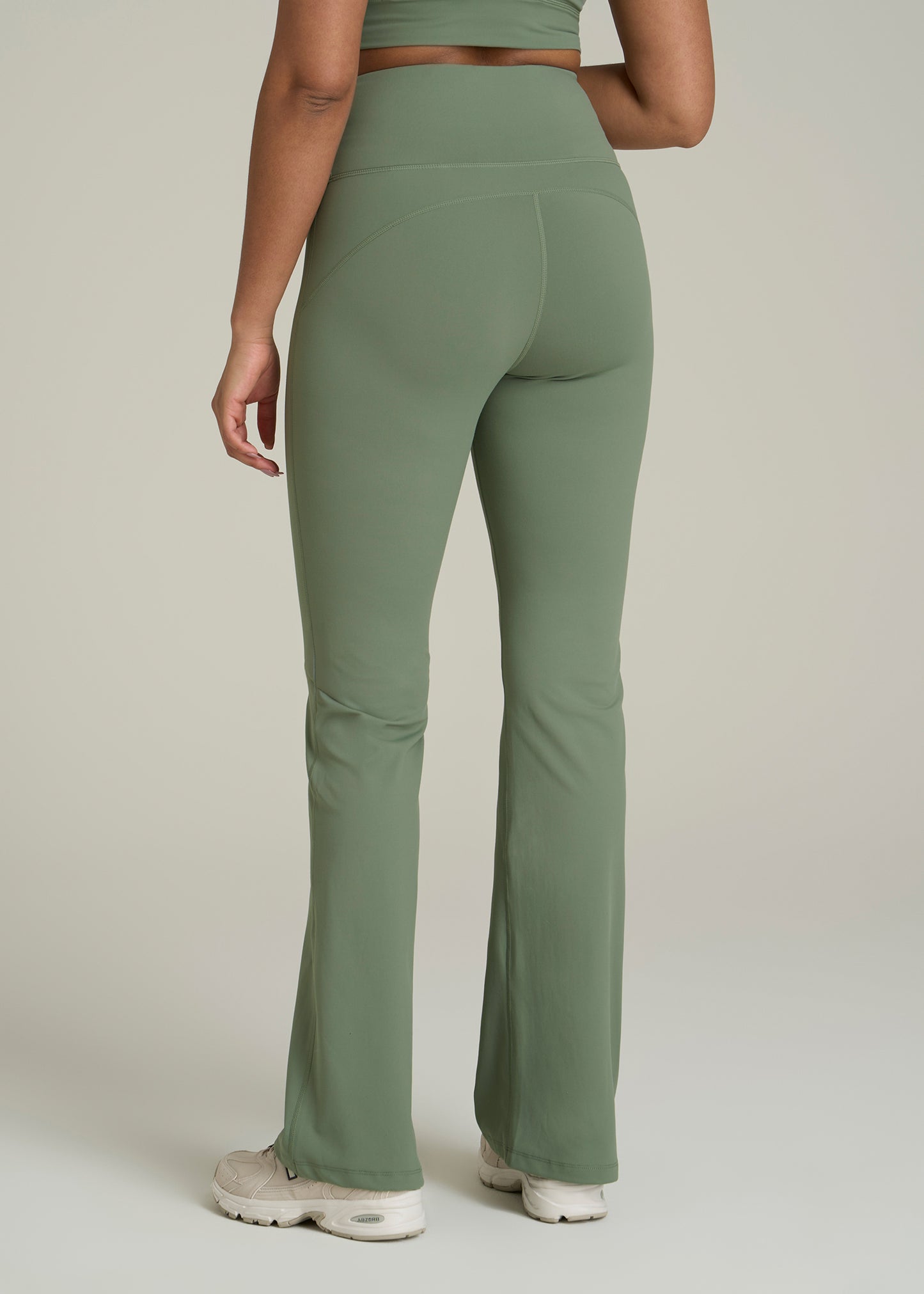 AT Balance Tall Women's Flare Yoga Pants in Dark Seagrass