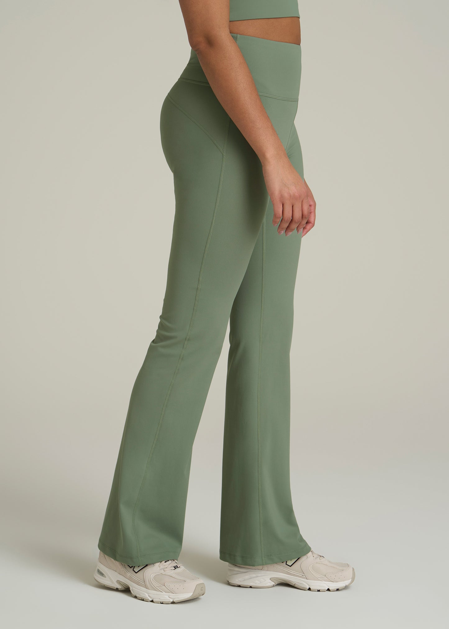 AT Balance Tall Women's Flare Yoga Pants in Dark Seagrass