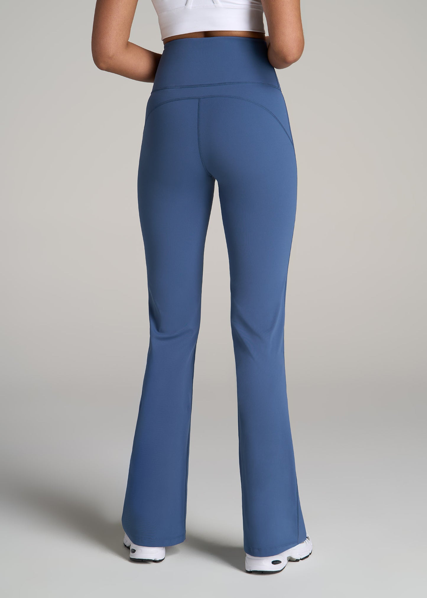 AT Balance Tall Women's Flare Yoga Pants in Steel Blue