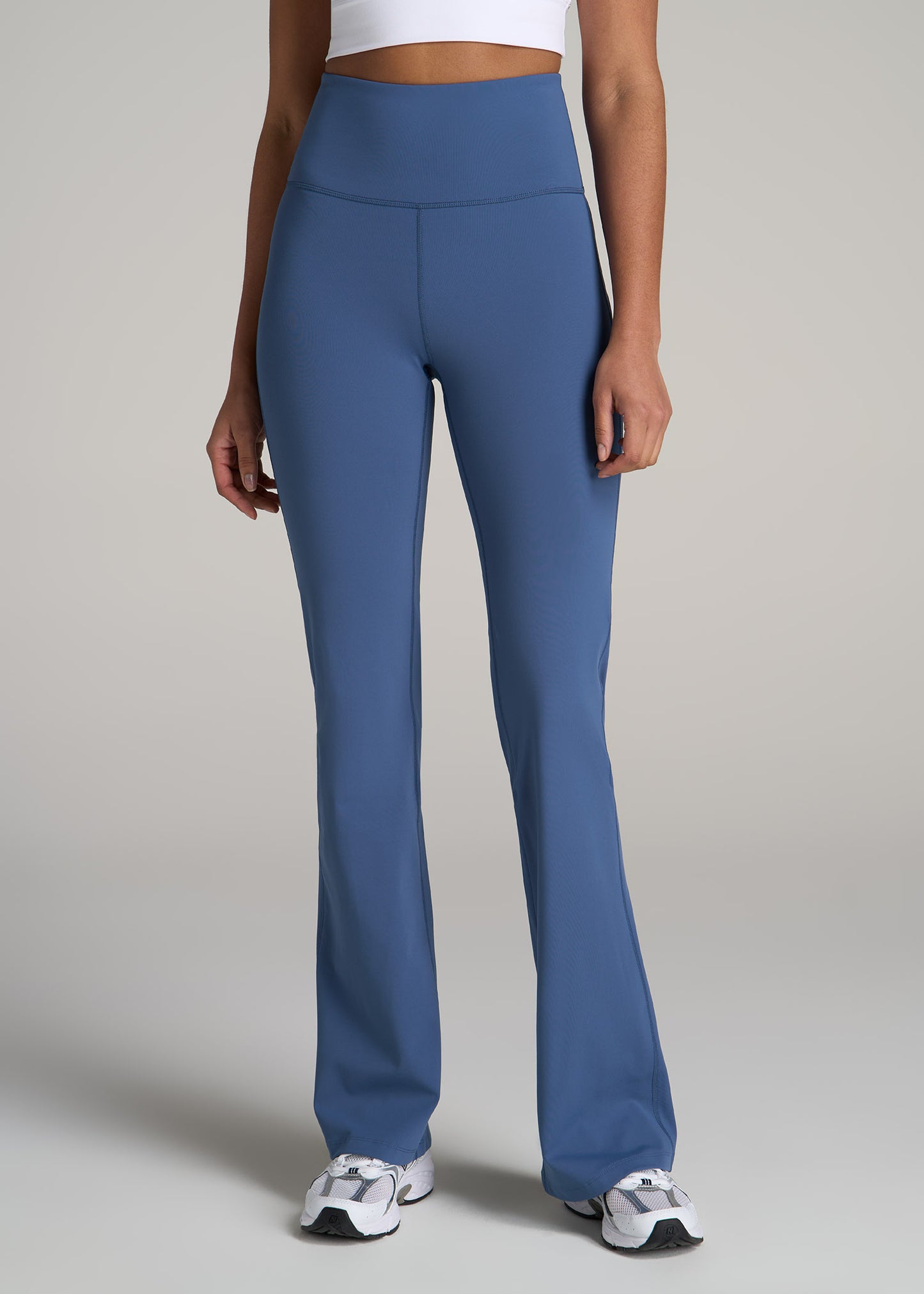 AT Balance Tall Women's Flare Yoga Pants in Steel Blue