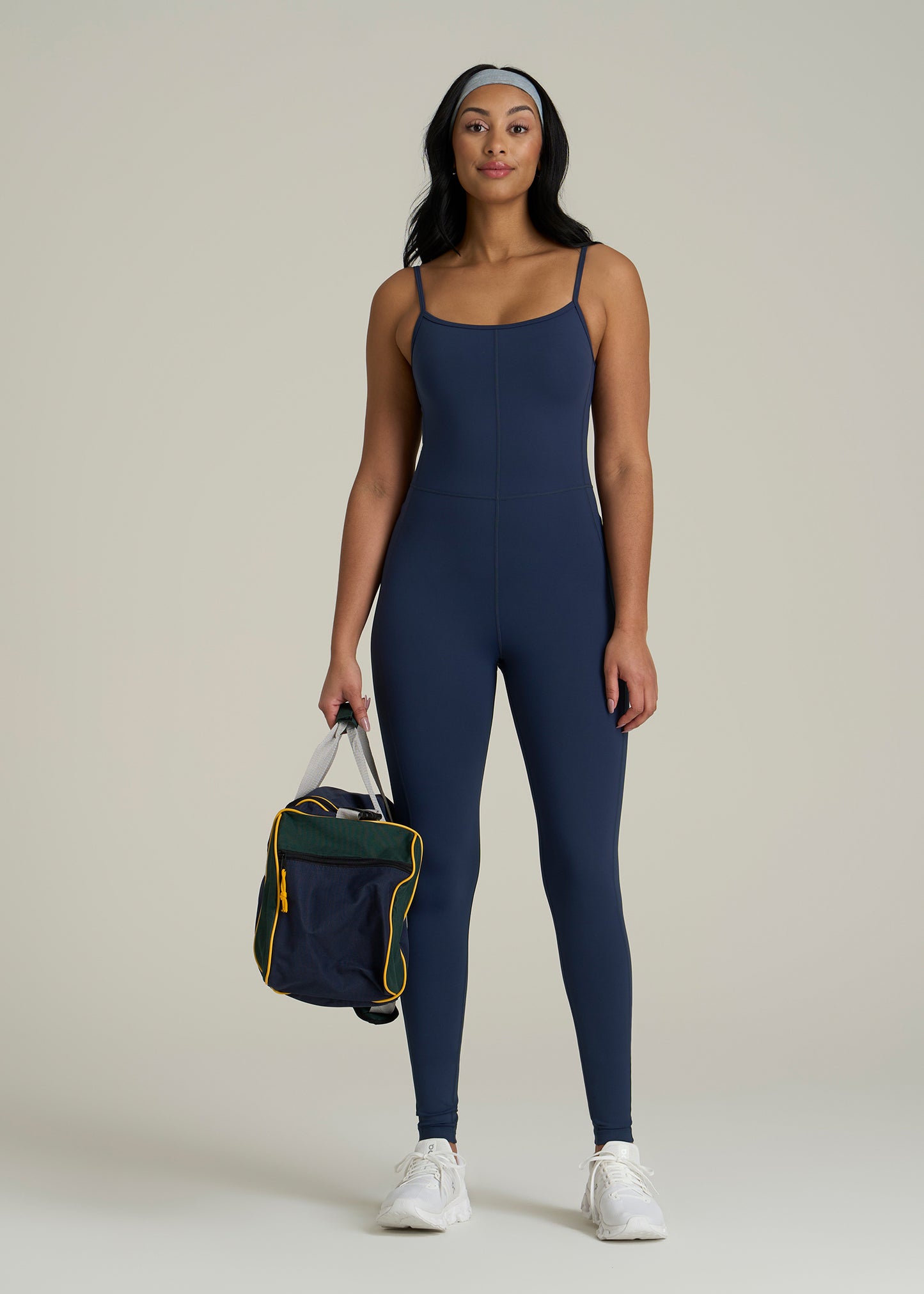 Balance Spaghetti Strap Jumpsuit for Tall Women in Regal Blue