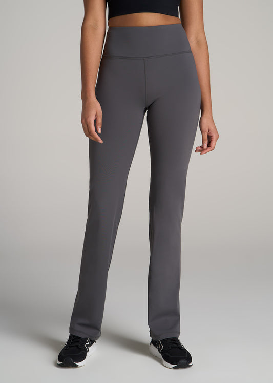 Balance Straight Leg Leggings for Tall Women in Charcoal