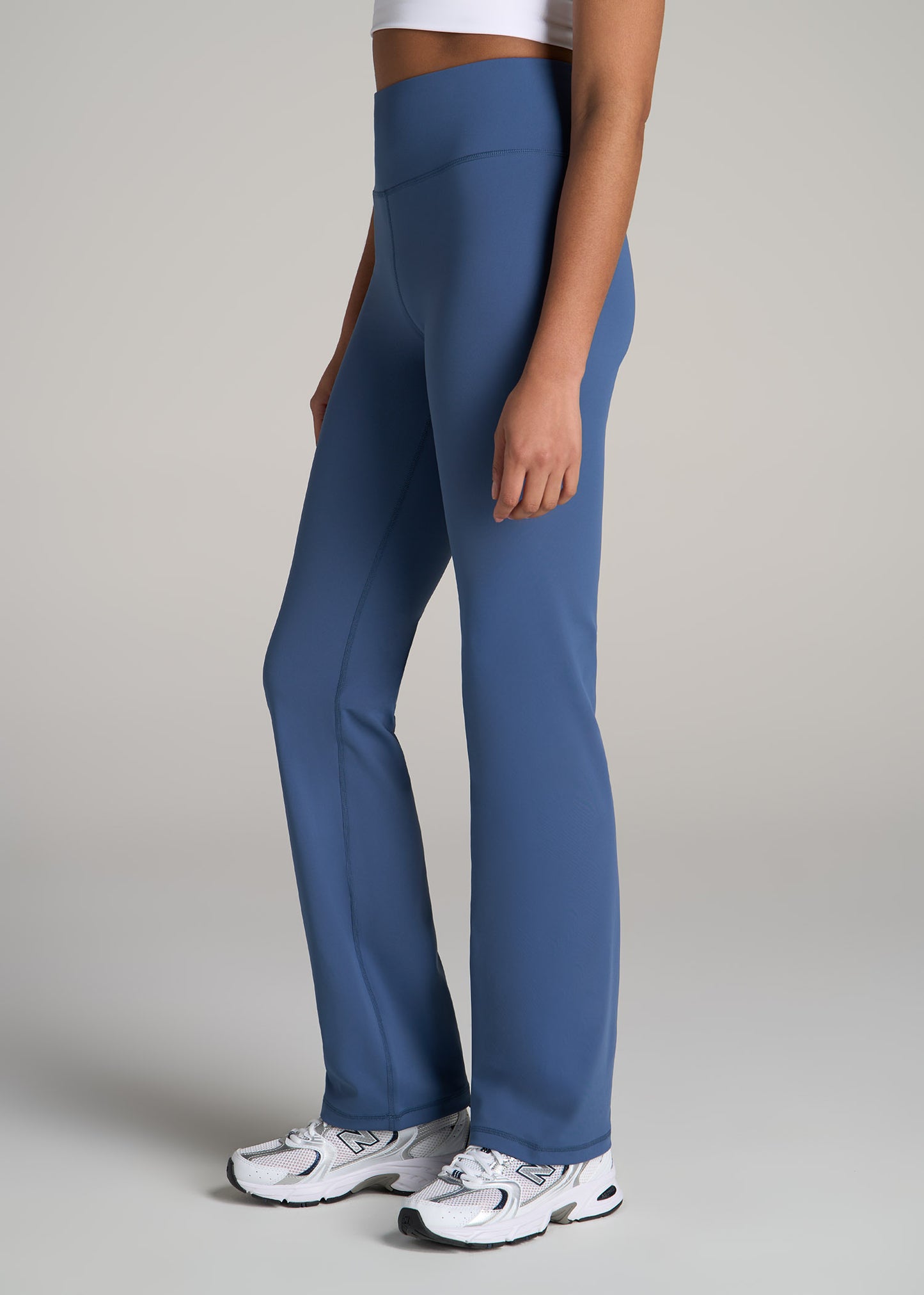 Balance Straight Leg Leggings for Tall Women in Steel Blue