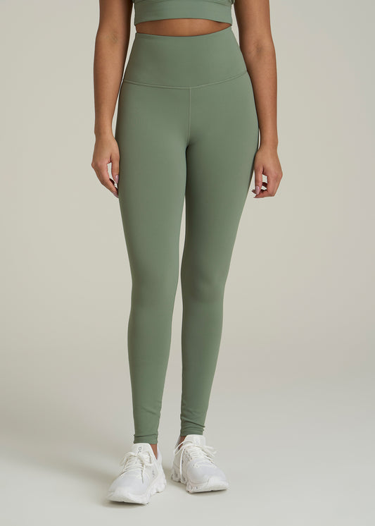 AT Balance High-Rise Leggings for Tall Women in Dark Seagrass