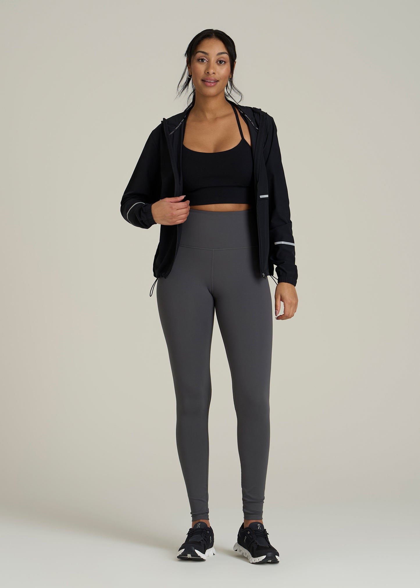 AT Balance High-Rise Leggings for Tall Women in Iron Grey