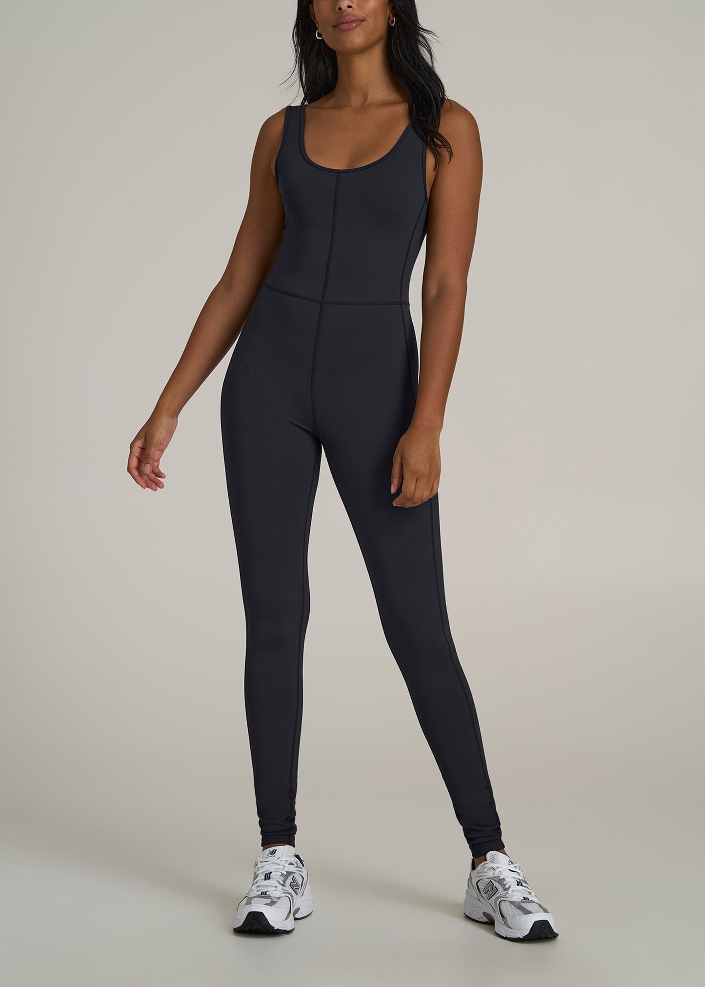 Balance Scoop Neck Tall Women's Jumpsuit in Black