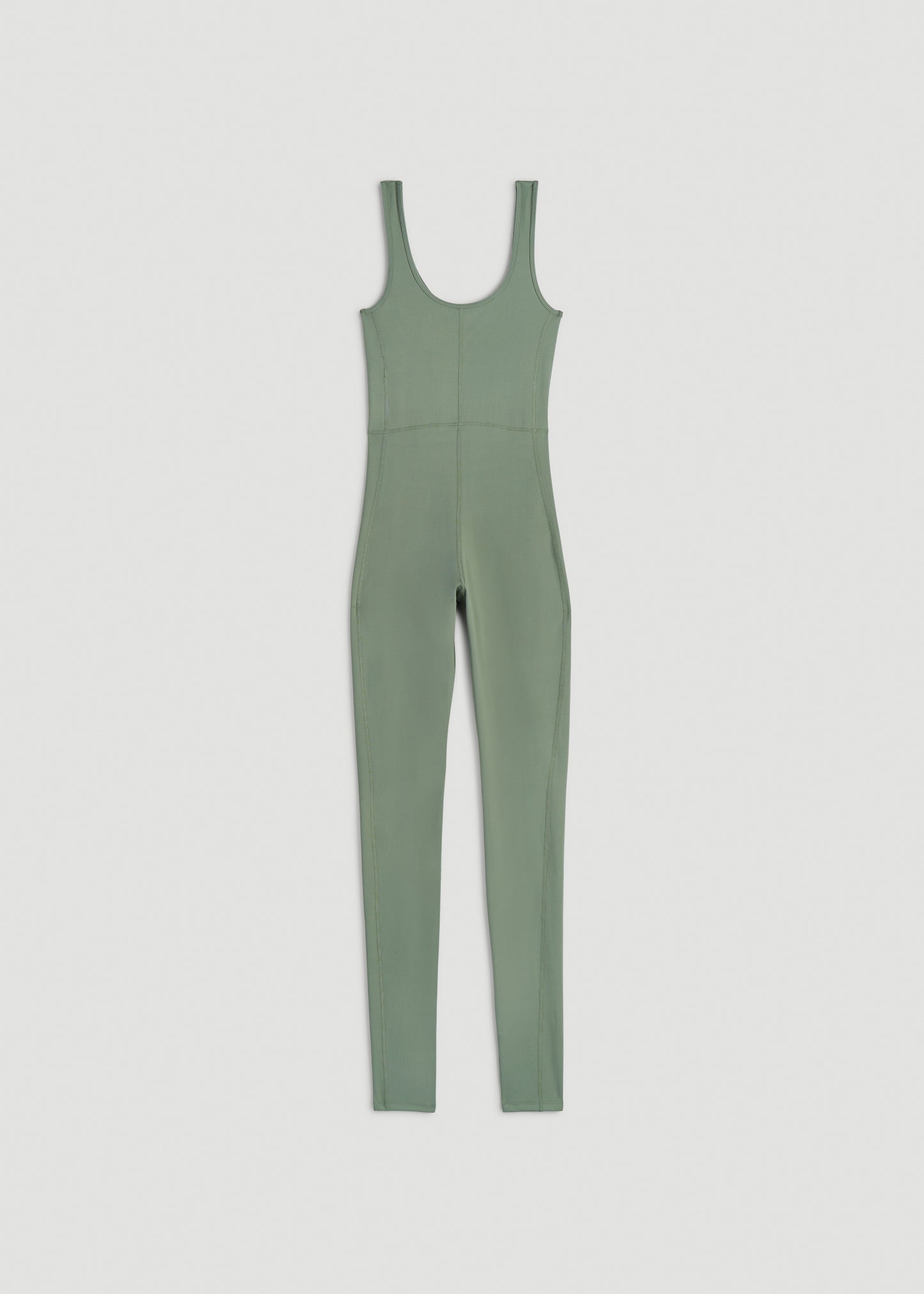 Balance Scoop Neck Tall Women's Jumpsuit in Dark Seagrass