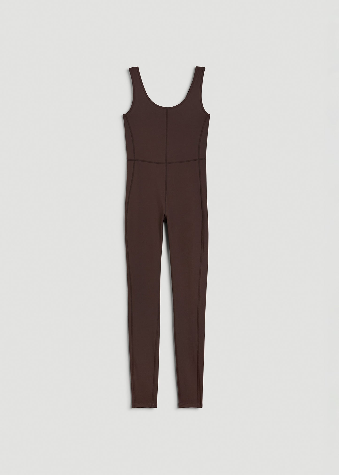 Balance Scoop Neck Tall Women's Jumpsuit in Espresso