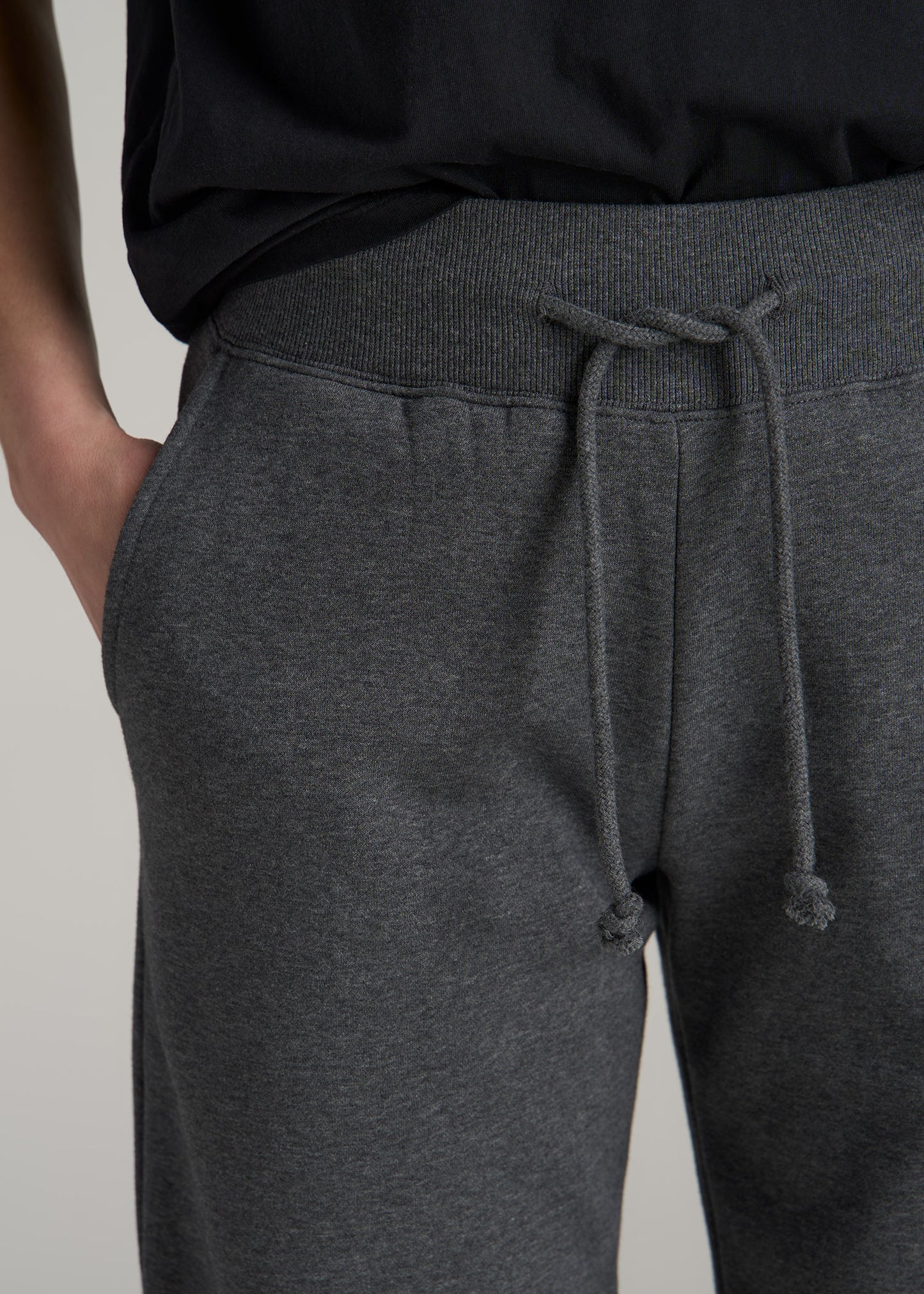 A.T. Basics Athletic Joggers for Tall Women in Charcoal Mix