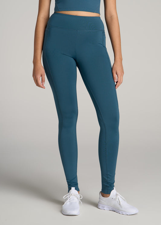 Bella Outer-Pocket Tall Women's Legging in Deep Water