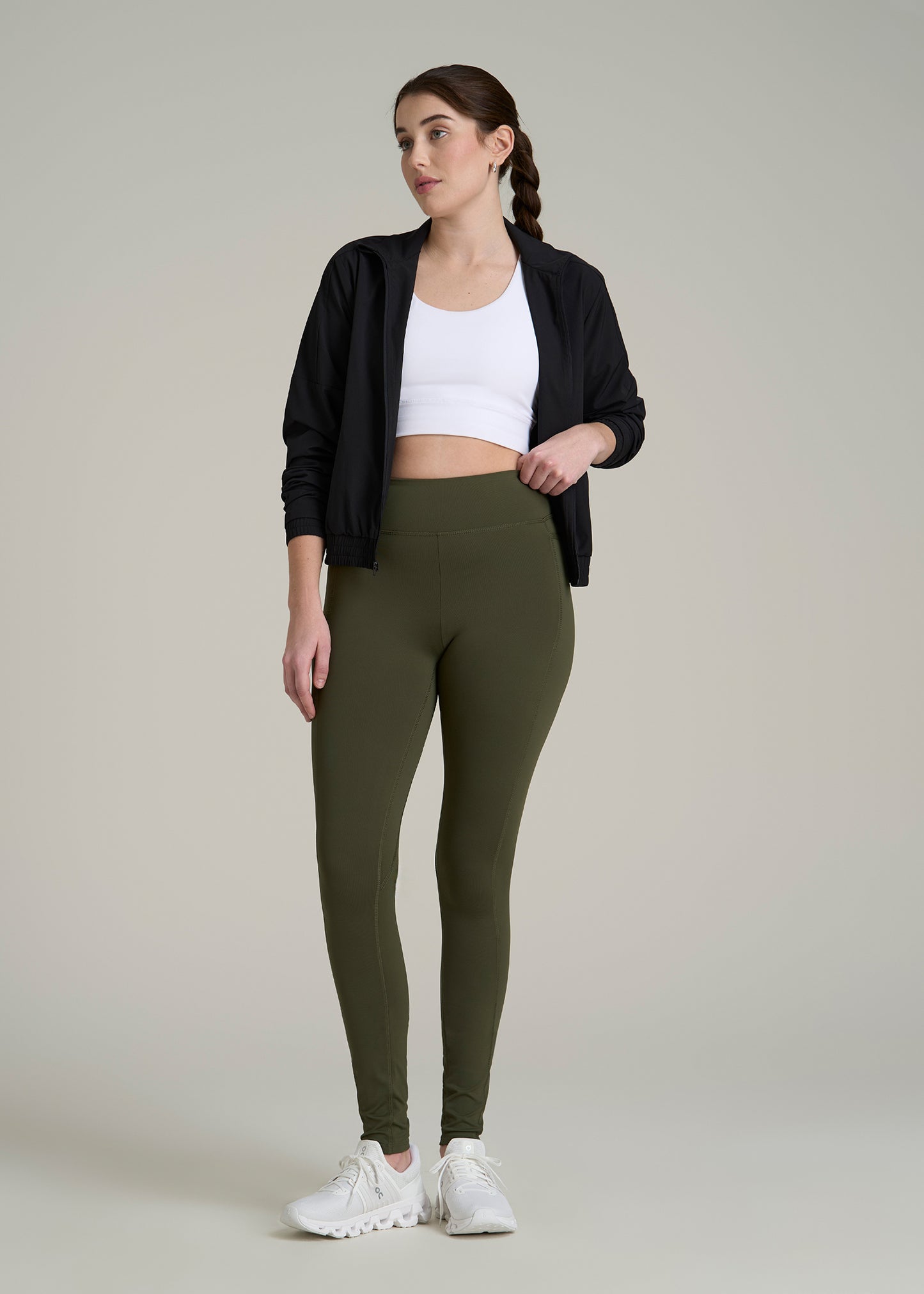 Bella Outer-Pocket Tall Women's Legging in Forest Night