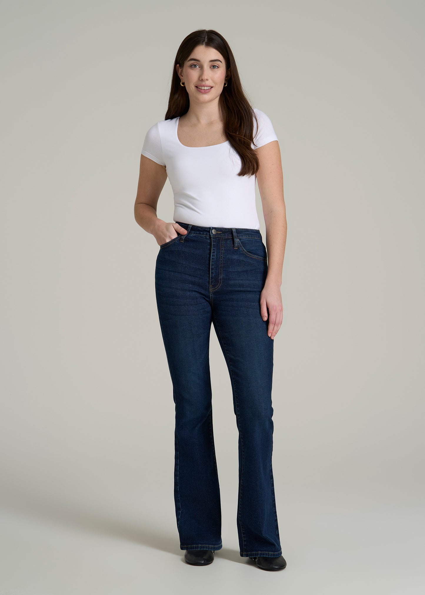 Chloe High Rise Flare Jean Women's in Indigo Dusk