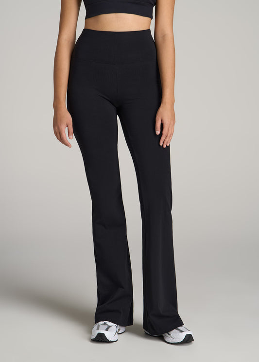 Tall Women's Cotton Flare Legging in Black