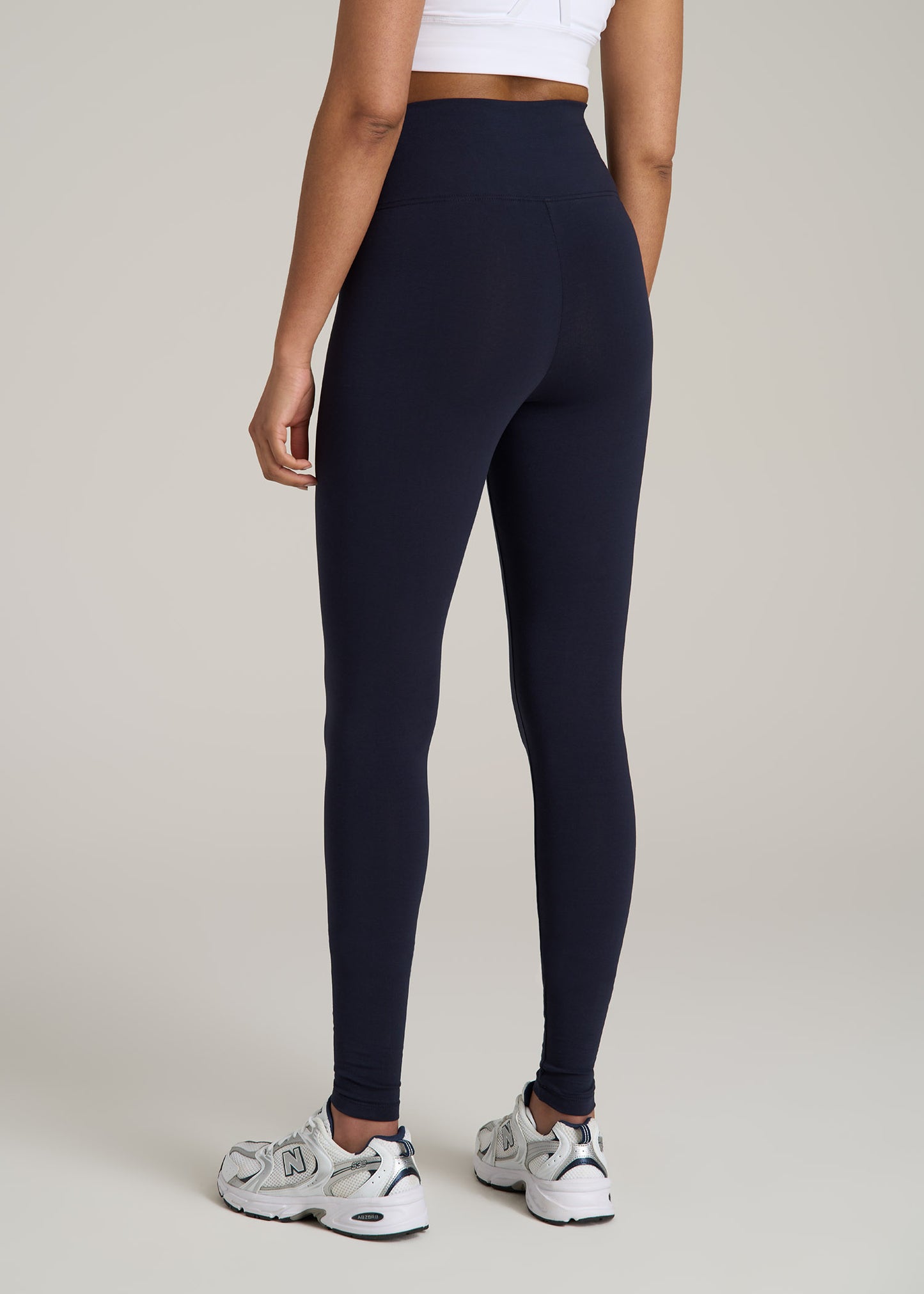 Women's Tall Cotton Leggings in Dark Navy