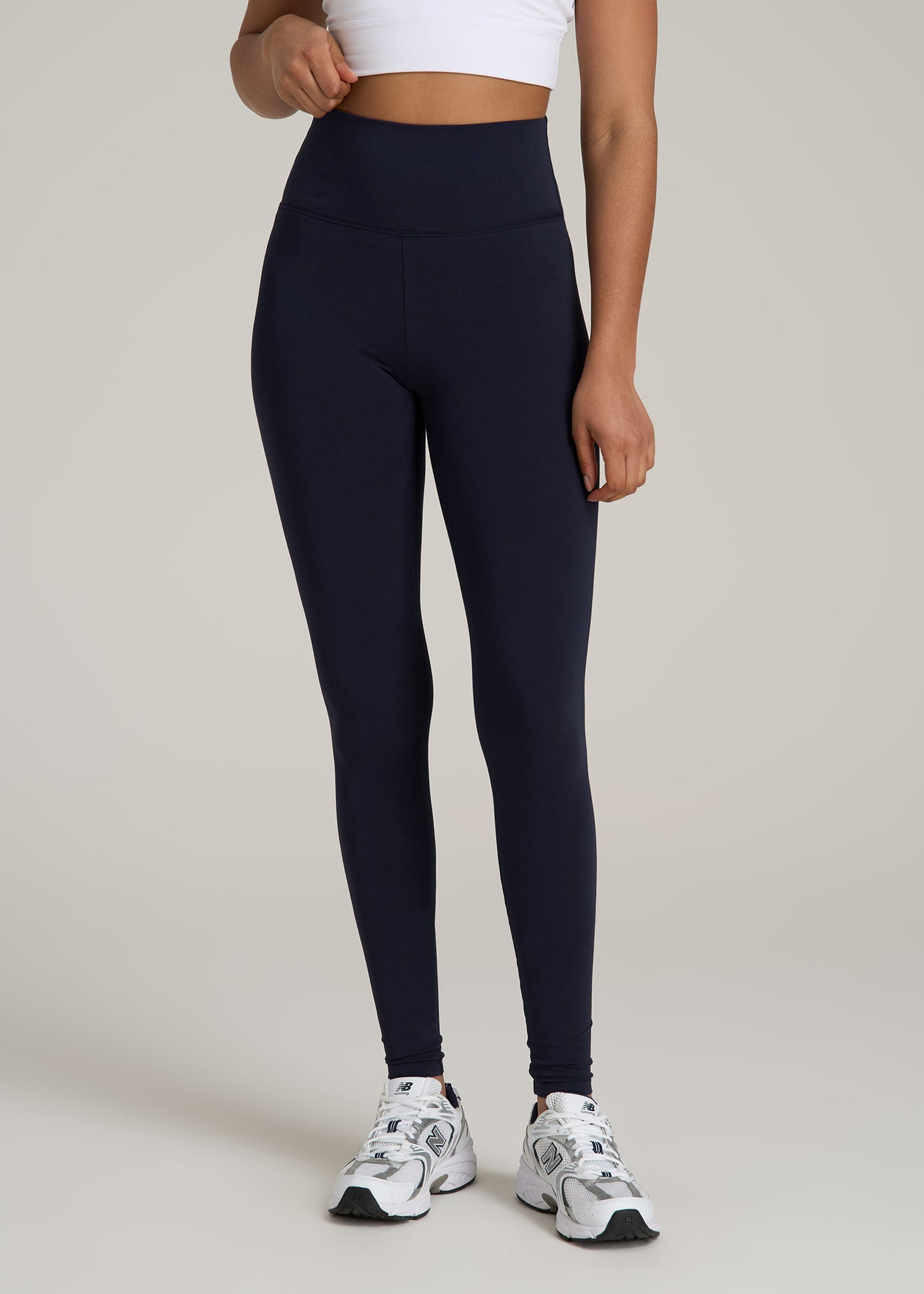 Women's Tall Cotton Leggings in Dark Navy