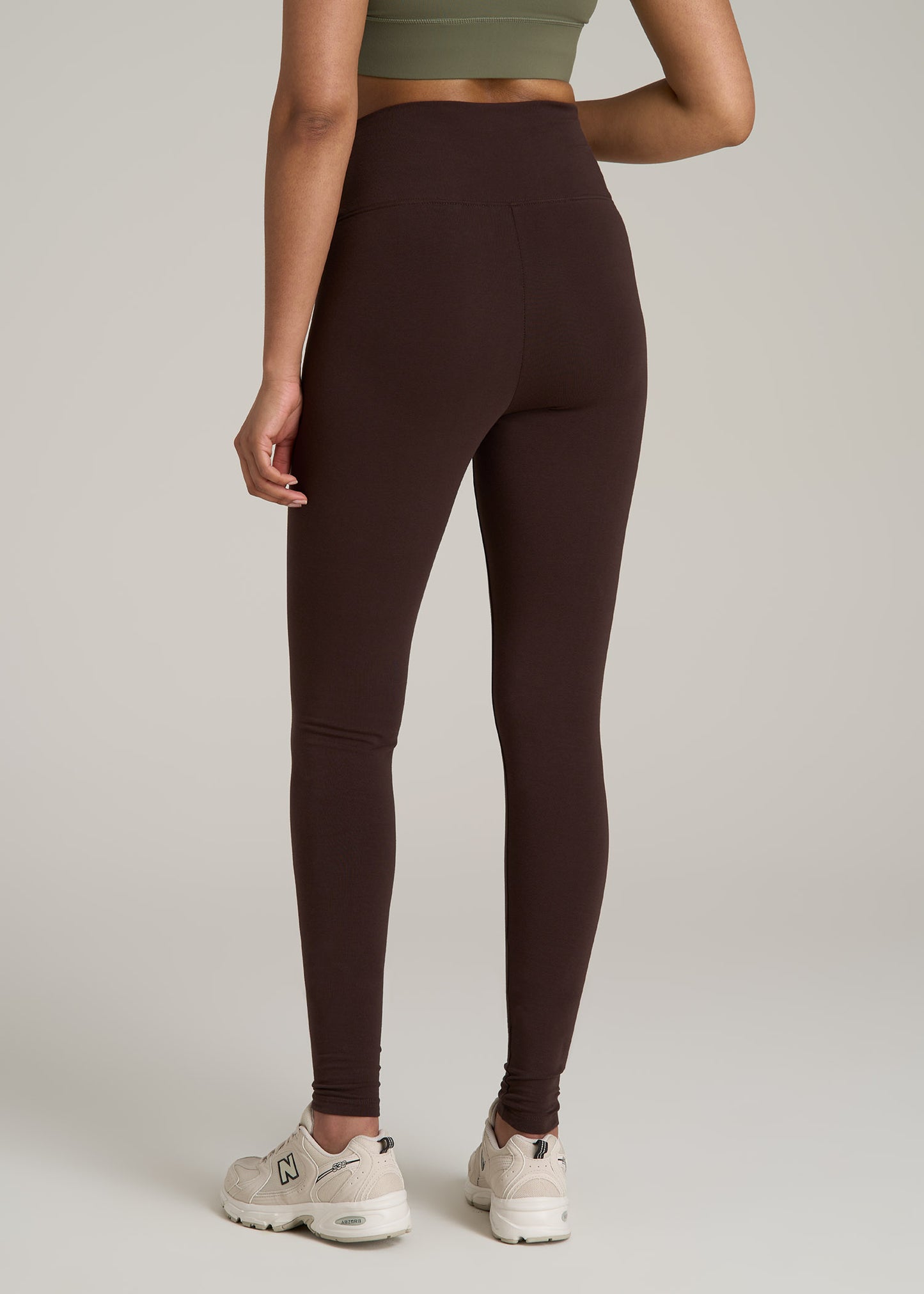 Women's Tall Cotton Leggings in Espresso