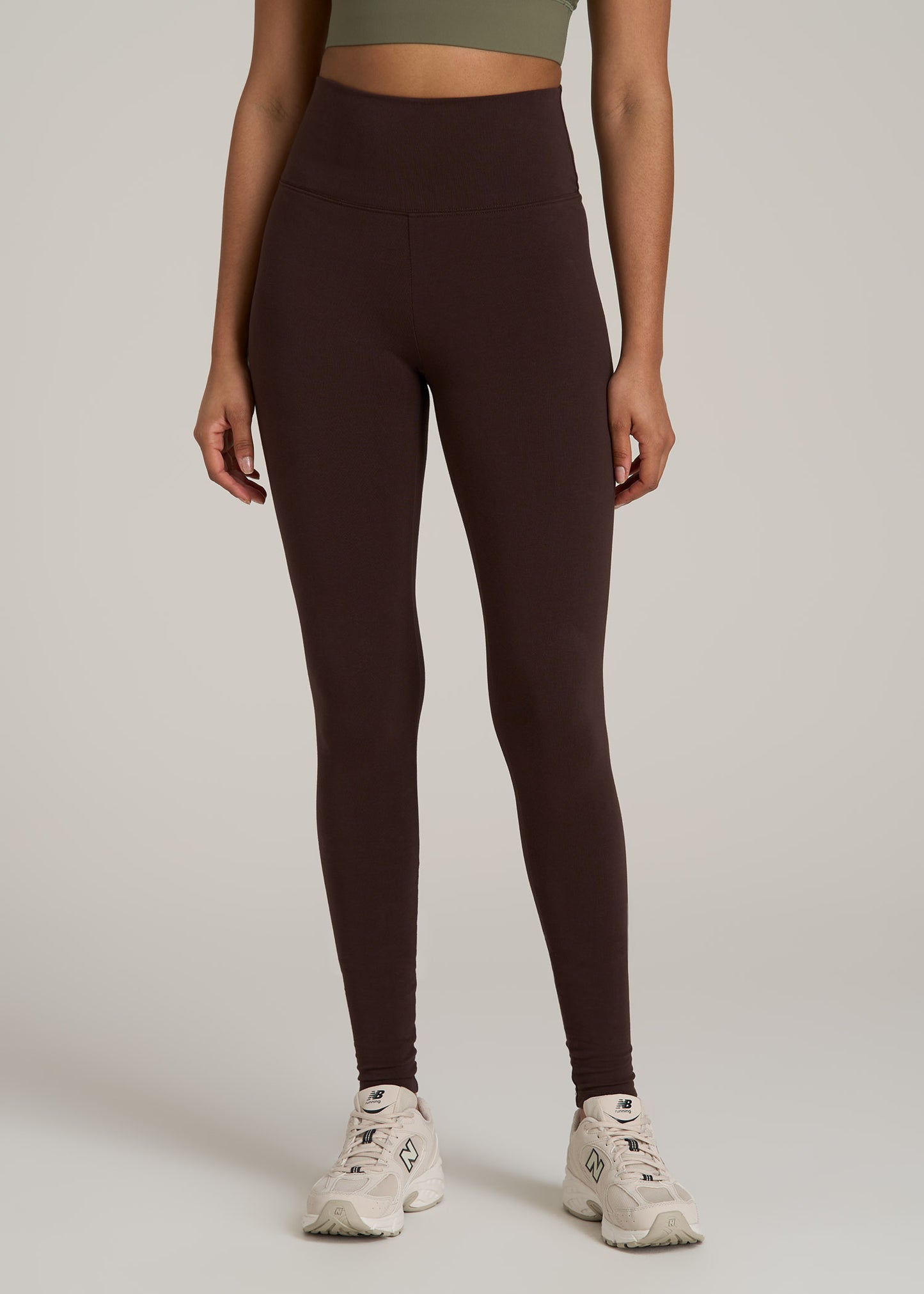 Women's Tall Cotton Leggings in Espresso