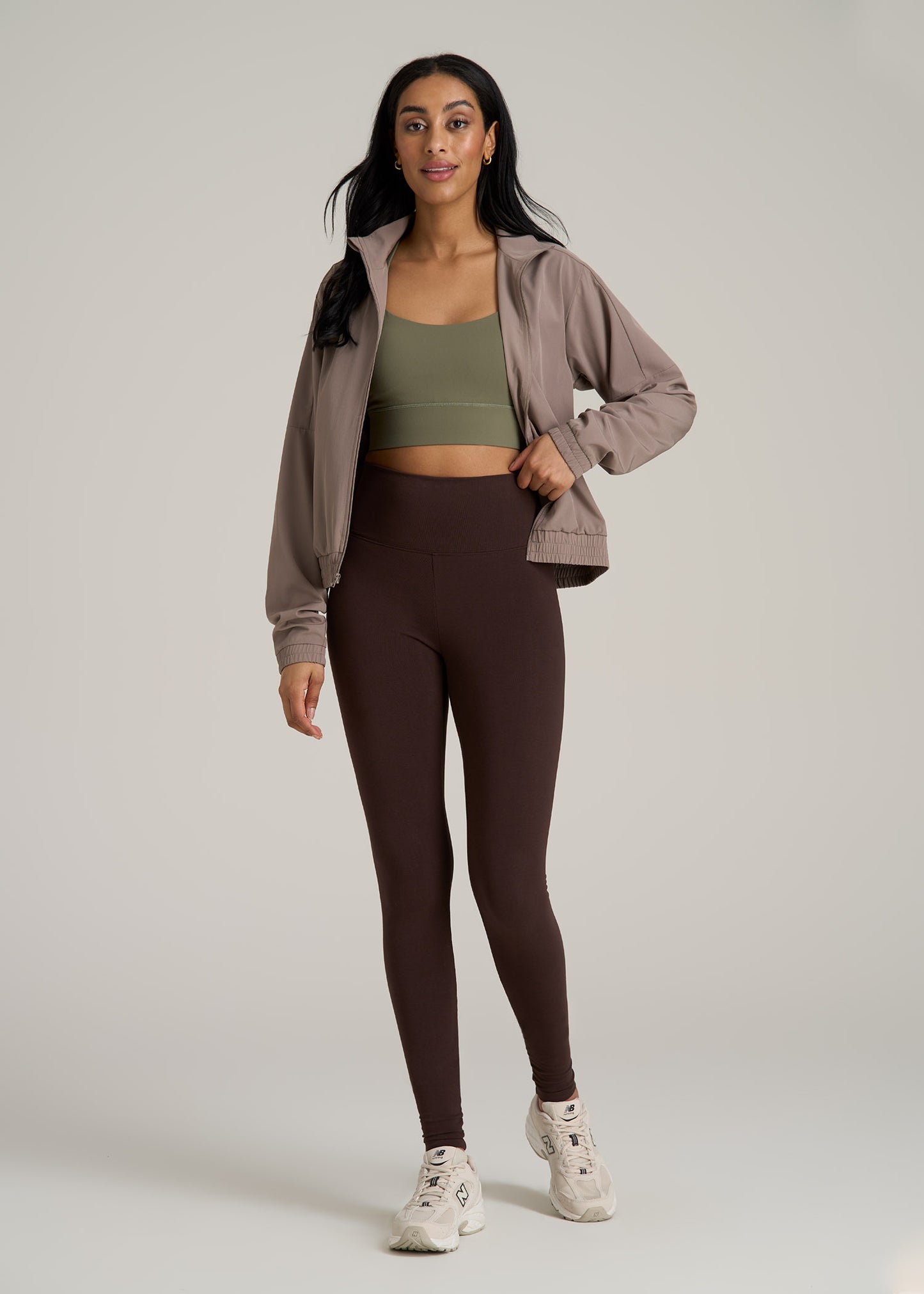 Women's Tall Cotton Leggings in Espresso