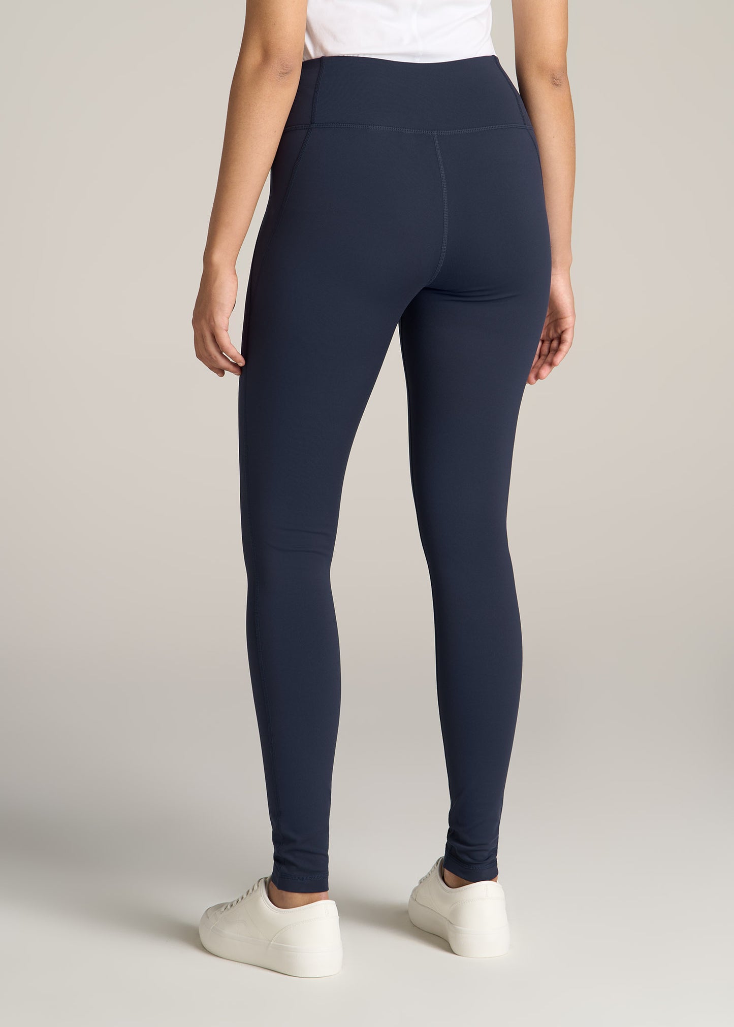 American-Tall-Women-Fleece-Lined-Legging-Navy-back