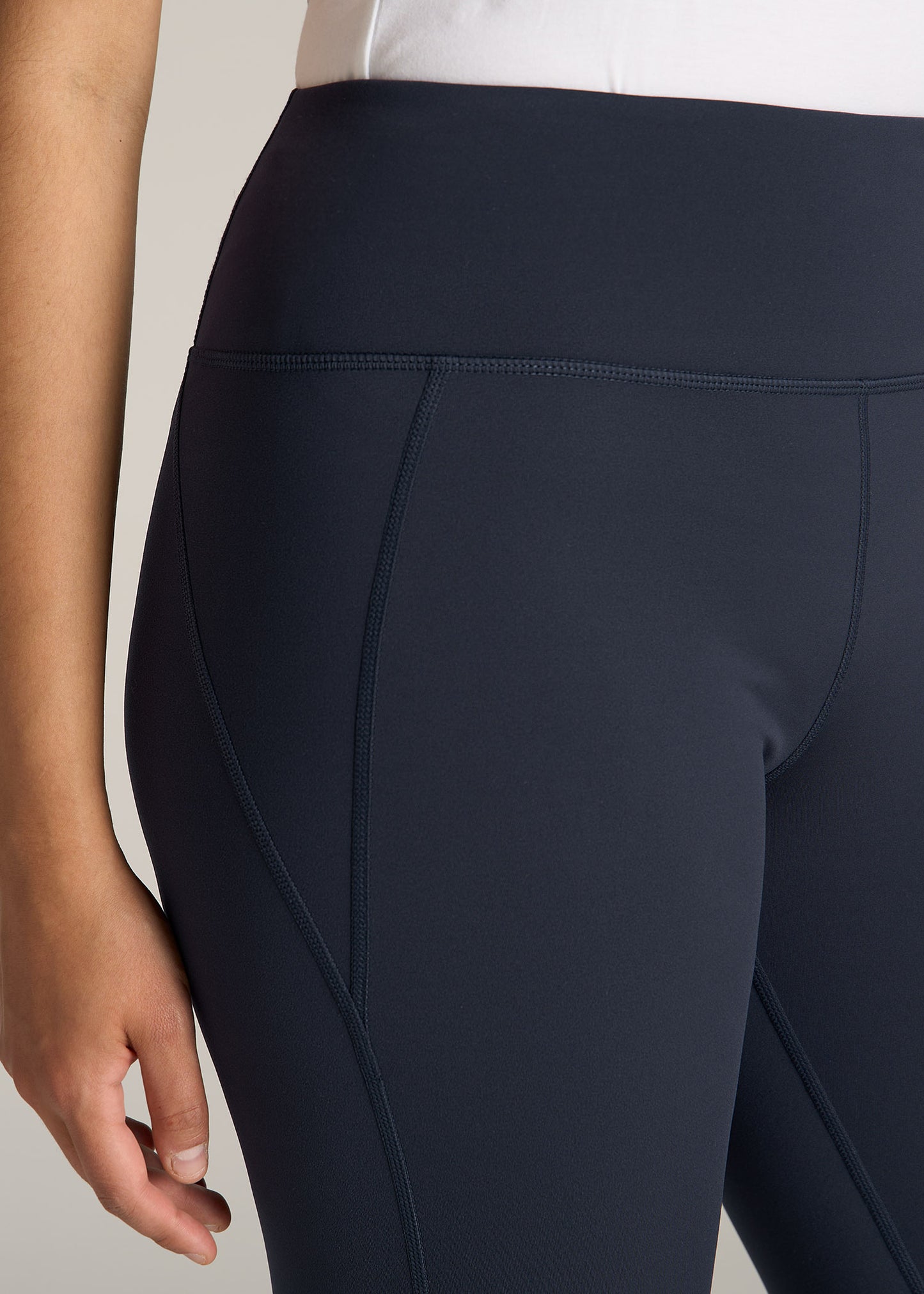 American-Tall-Women-Fleece-Lined-Legging-Navy-detail