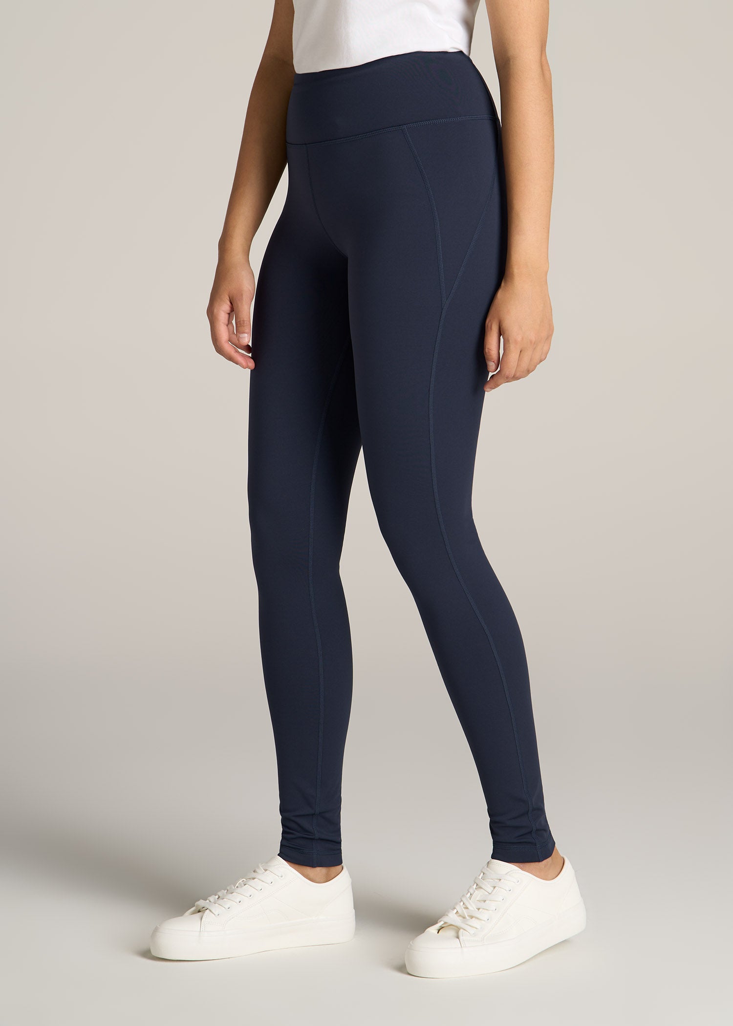 American-Tall-Women-Fleece-Lined-Legging-Navy-side