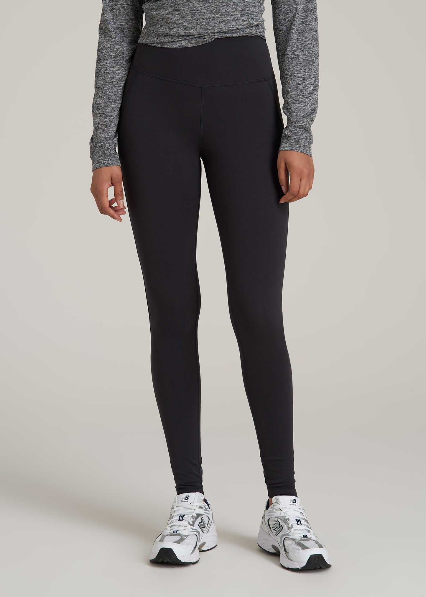 Fleece Lined Women's Tall Leggings in Storm Grey