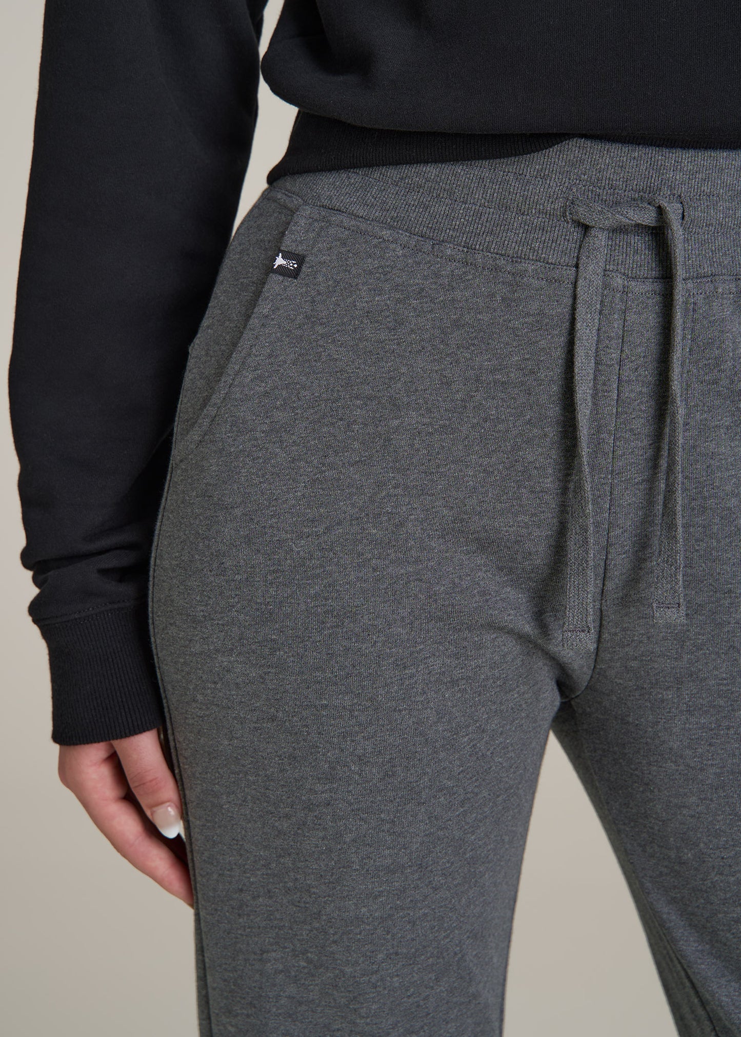 Wearever 2.0 French Terry Joggers for Tall Women in Charcoal Mix