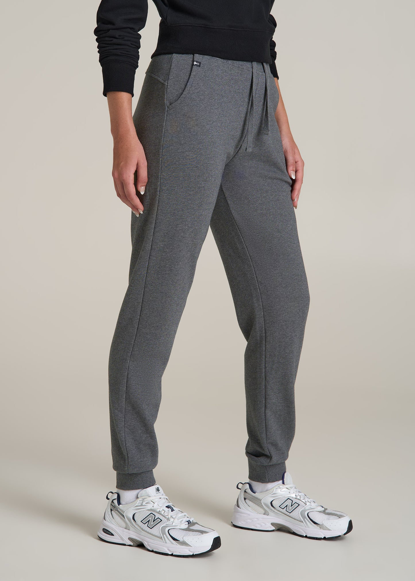 Wearever 2.0 French Terry Joggers for Tall Women in Charcoal Mix