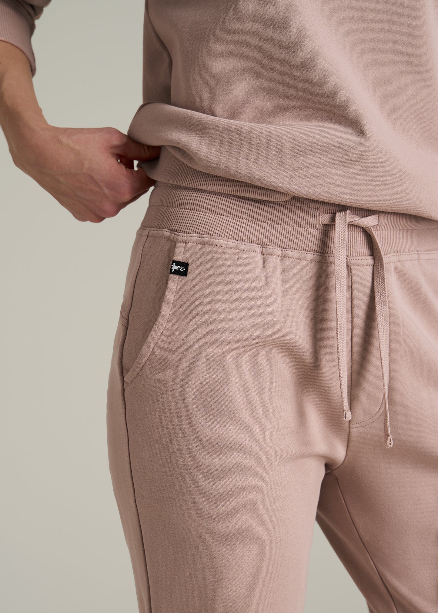 Wearever 2.0 French Terry Joggers for Tall Women in Desert Rose