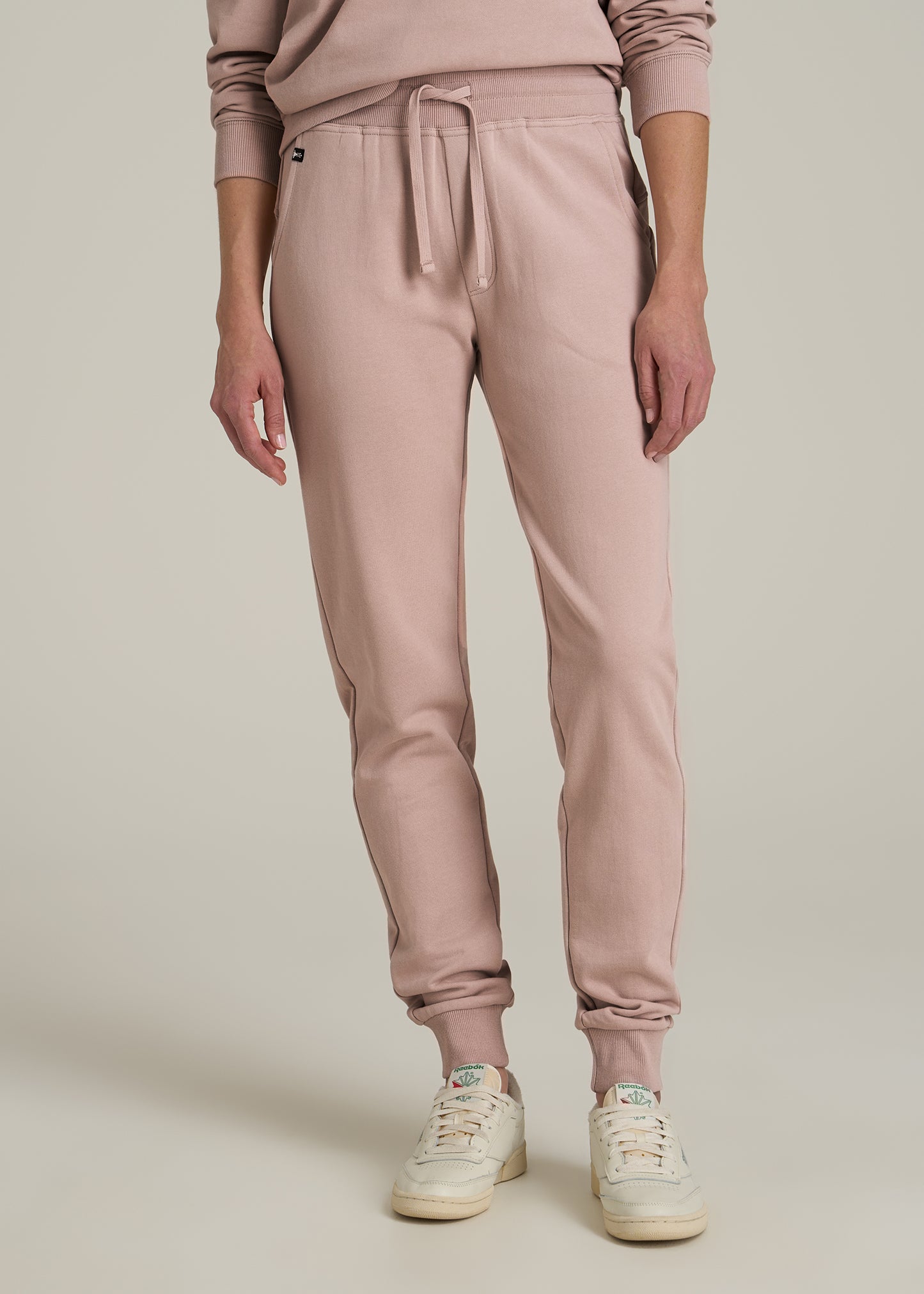 Wearever 2.0 French Terry Joggers for Tall Women in Desert Rose