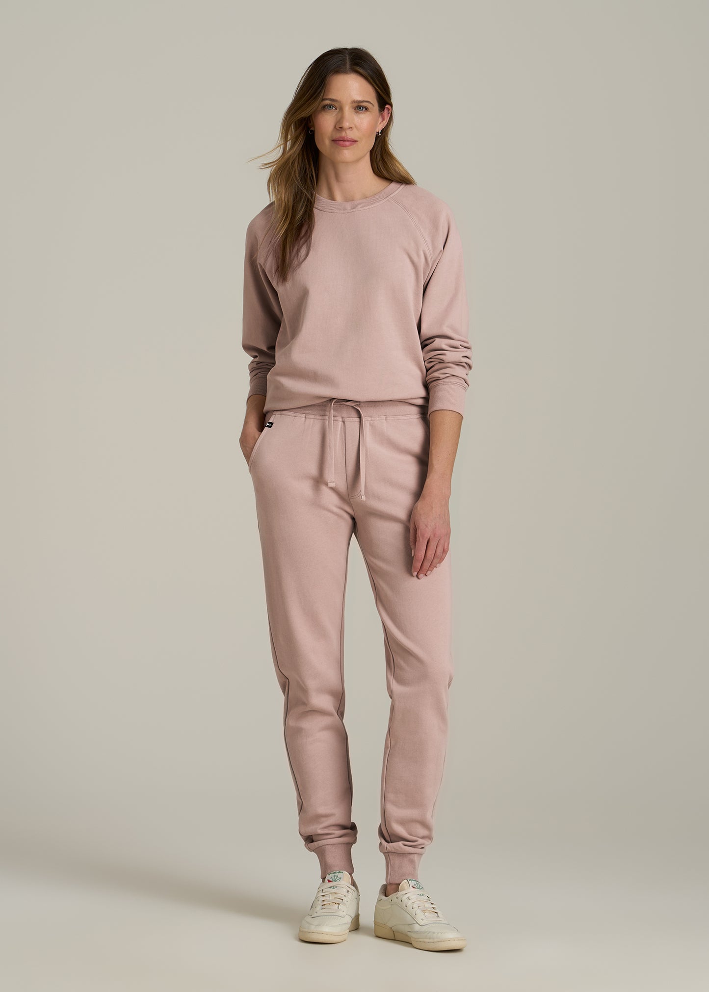 Wearever 2.0 French Terry Joggers for Tall Women in Desert Rose