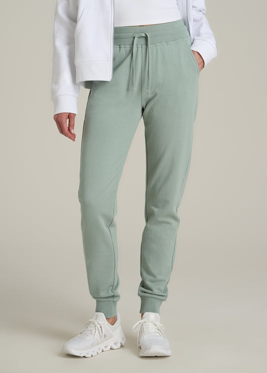 Wearever 2.0 French Terry Joggers for Tall Women in Seagrass