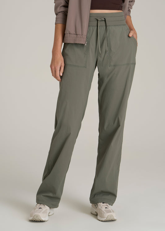 High-Rise After Practice Pant for Tall Women in Camper Green