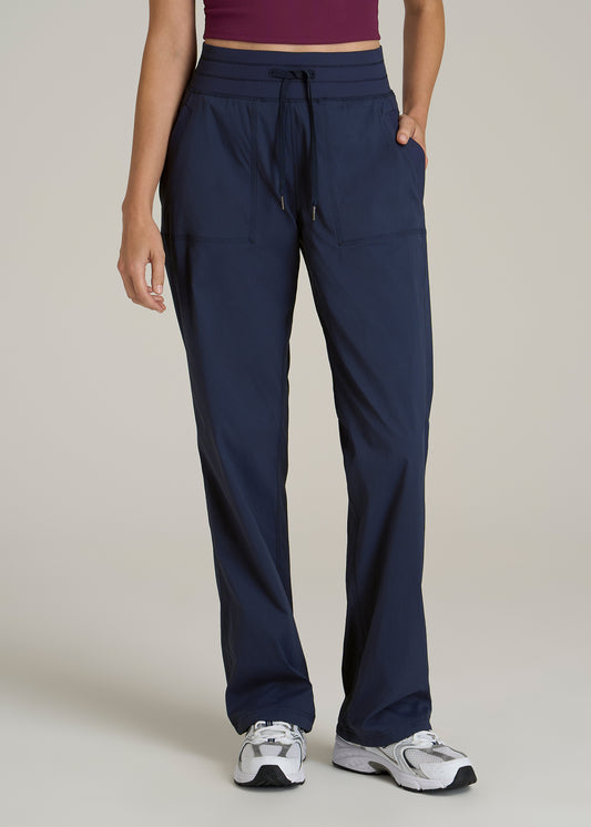 High-Rise After Practice Pant for Tall Women in Navy