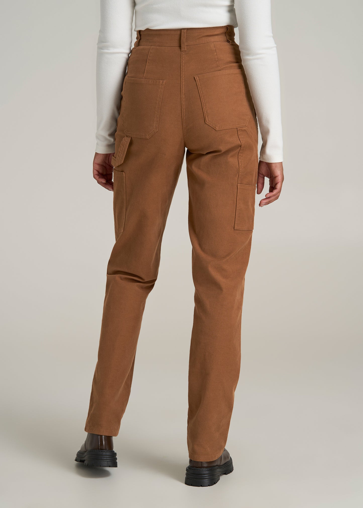 High-Waisted Carpenter Pocket Pants for Tall Women in Nutshell