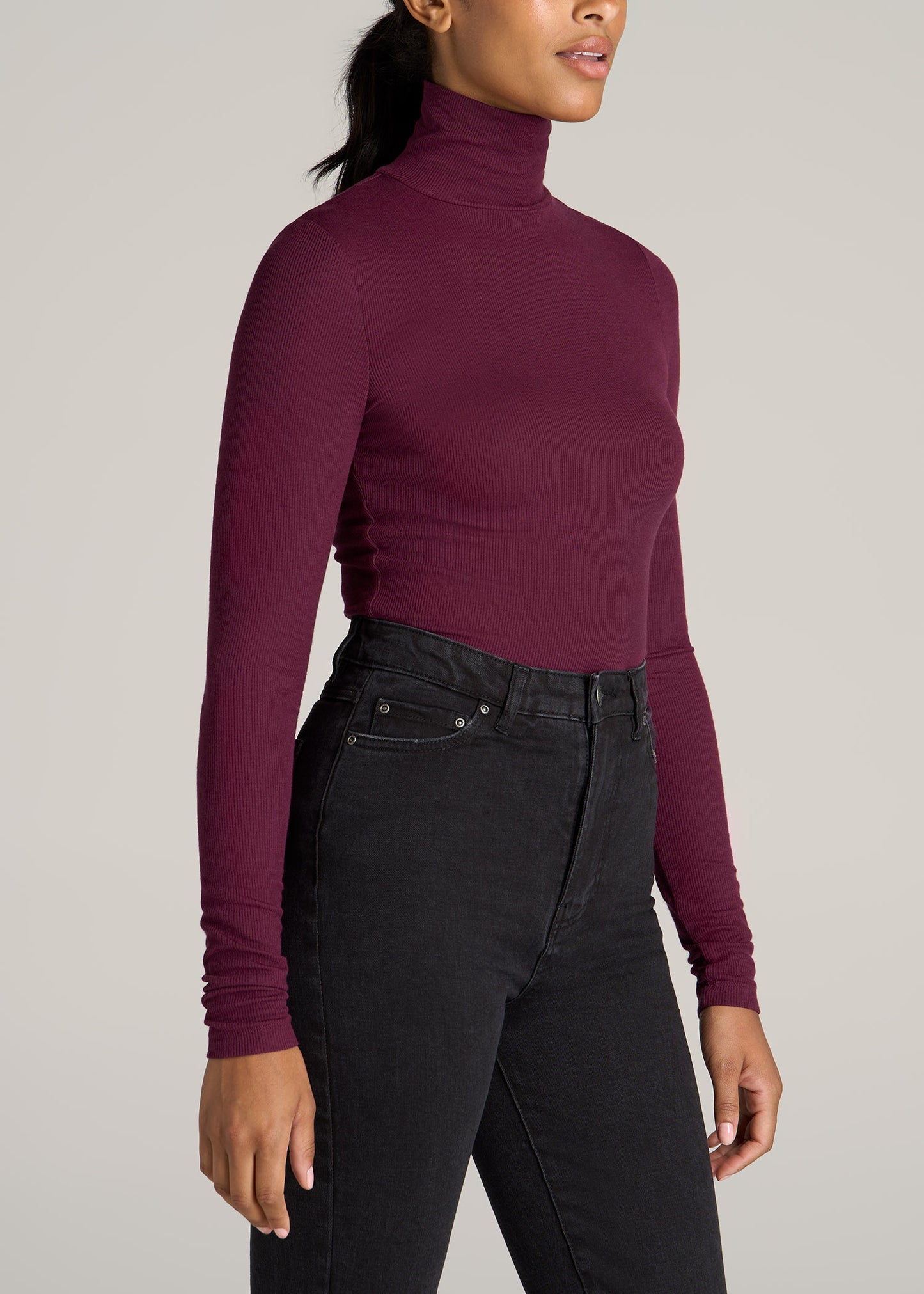 American-Tall-Women-Long-Sleeved-Ribbed-Turtleneck-Tee-Elderberry-side