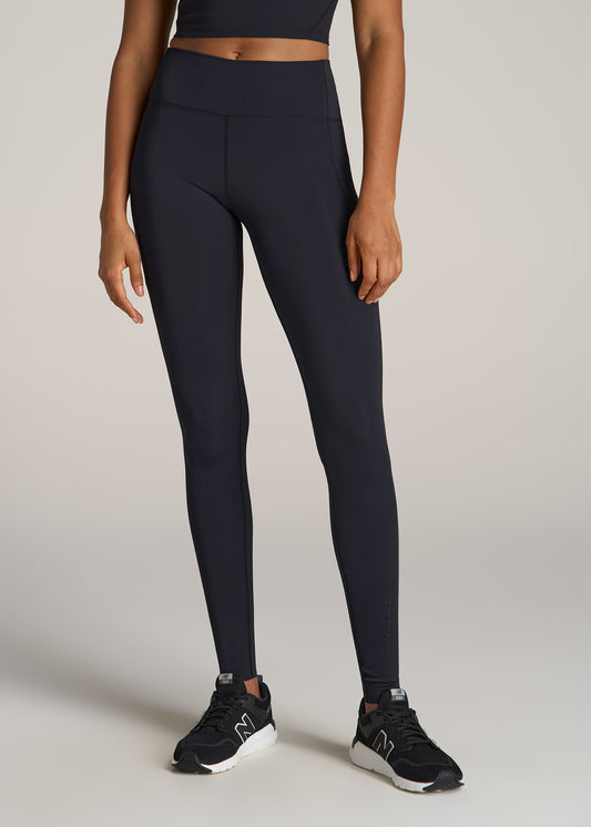 American-Tall-Women-Mid-Rise-Run-Legging-Black-front