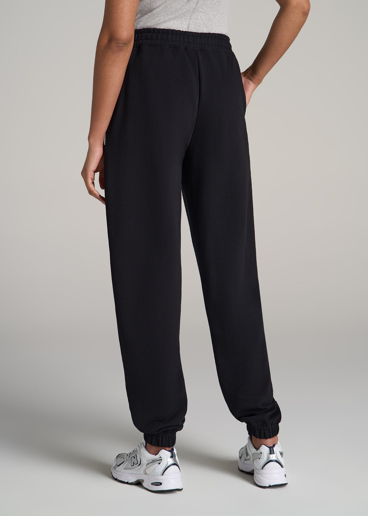 Wearever Oversized French Terry Joggers for Tall Women in Black