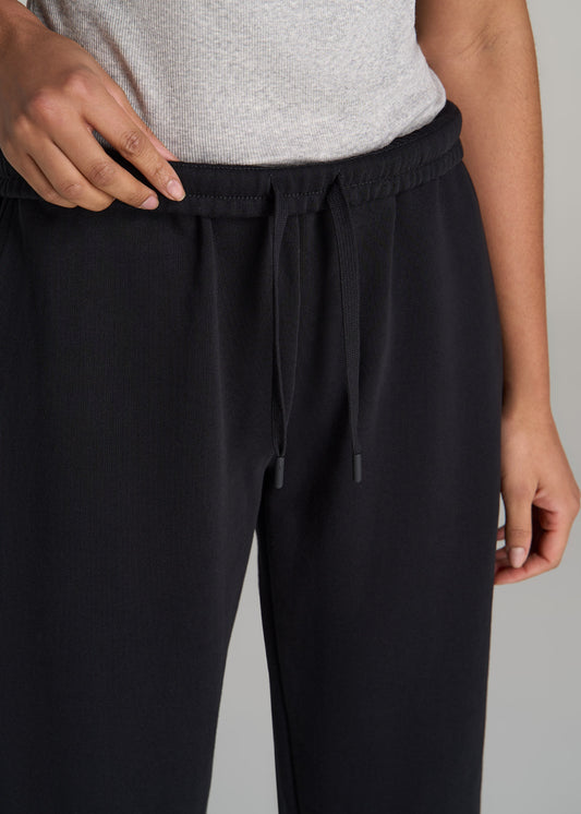 Wearever Oversized French Terry Joggers for Tall Women in Black