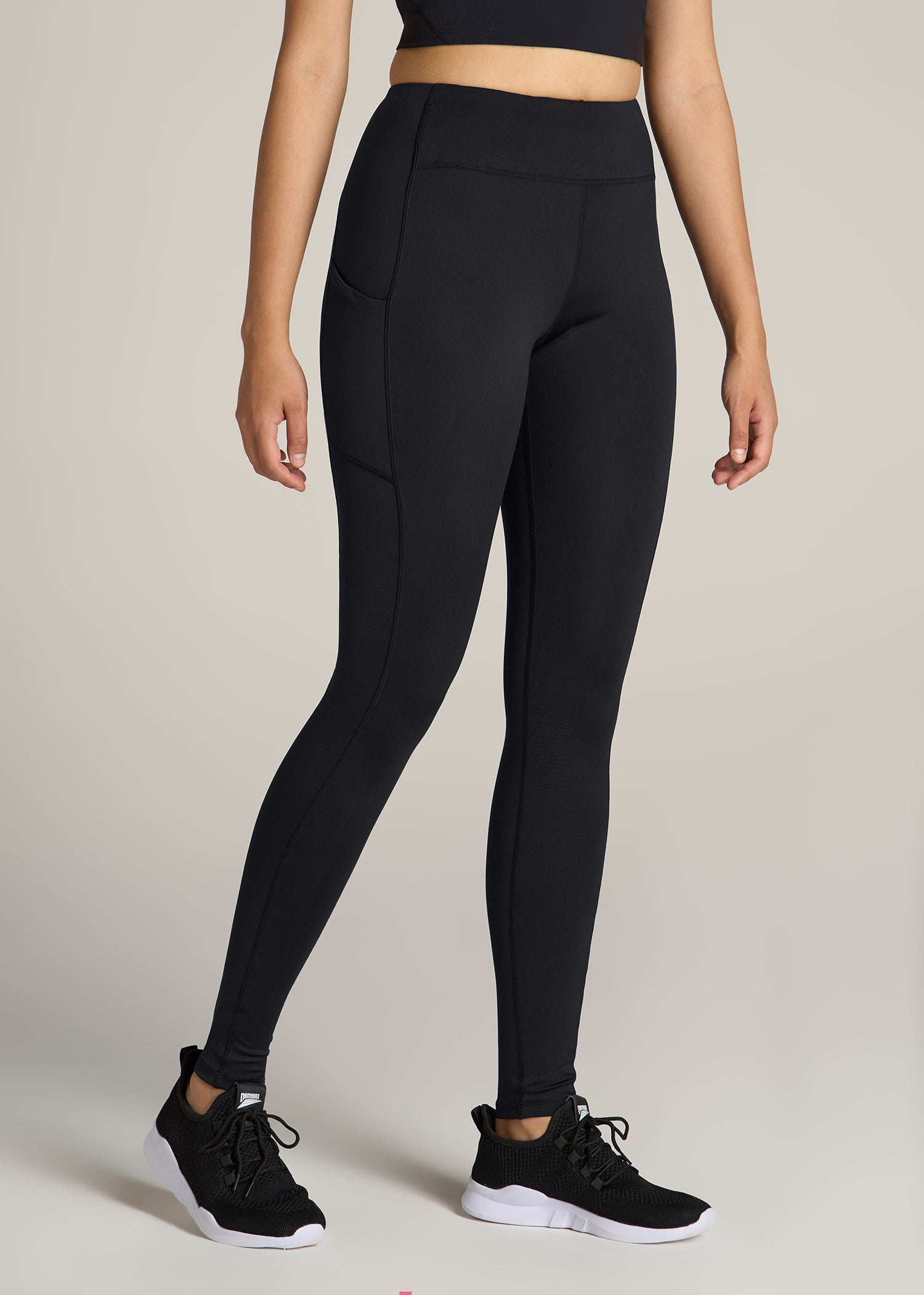 American-Tall-Women-Performance-Pocket-Leggings-Black-side