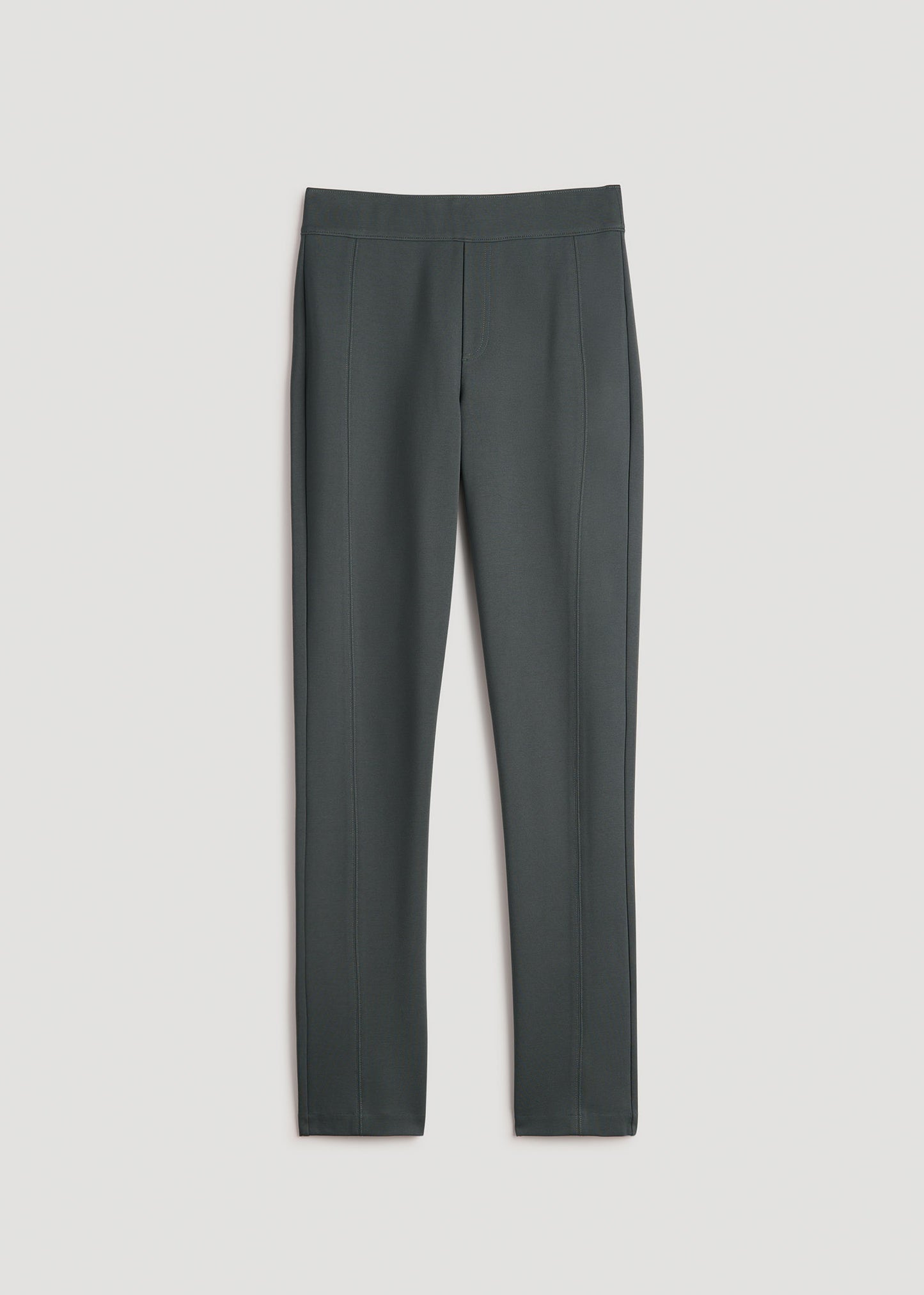 Pull-on Slim Dress Pants for Tall Women in Soft Green