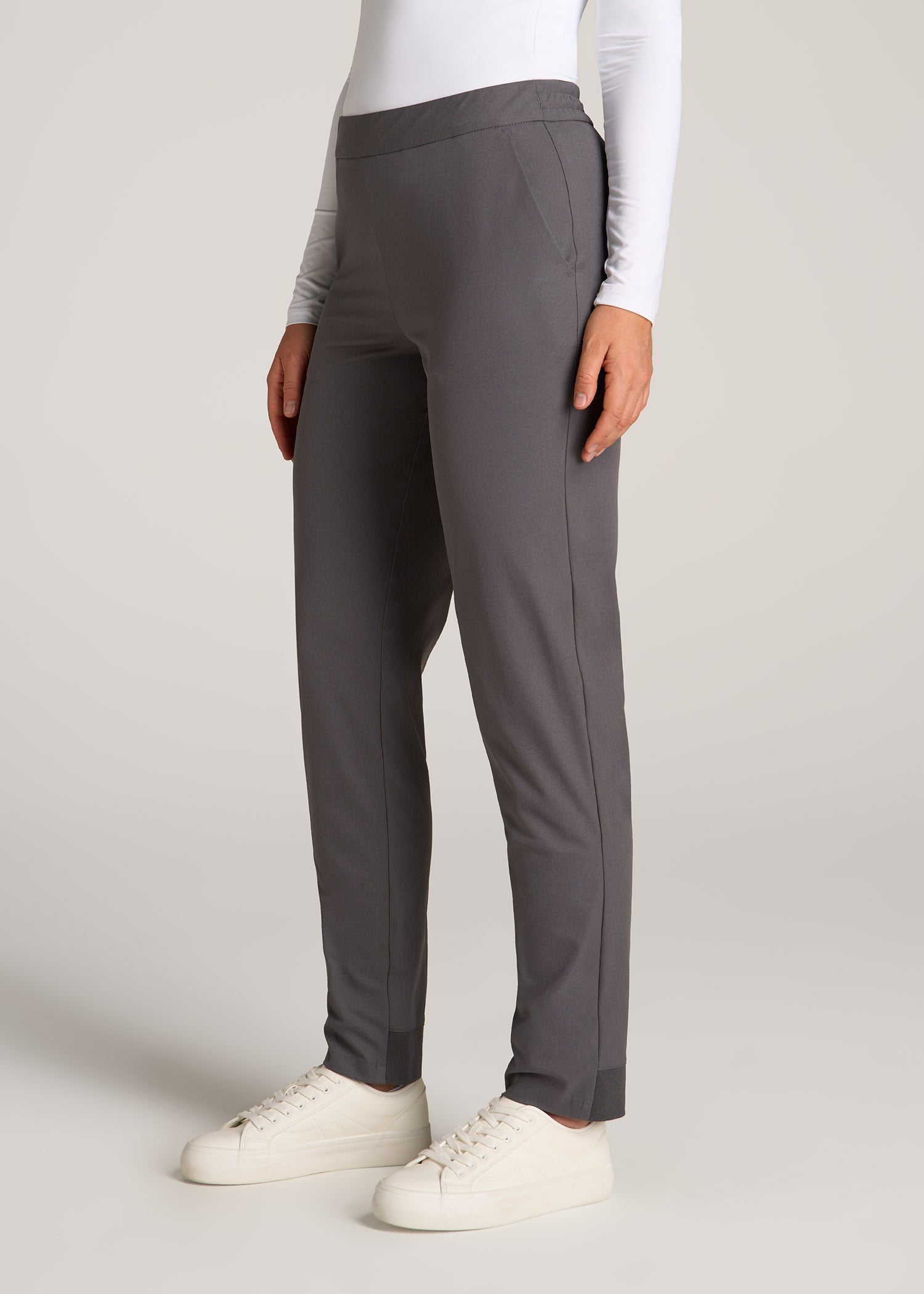 American-Tall-Women-Pull-on-Traveler-Pants-2-Light-Ash-side